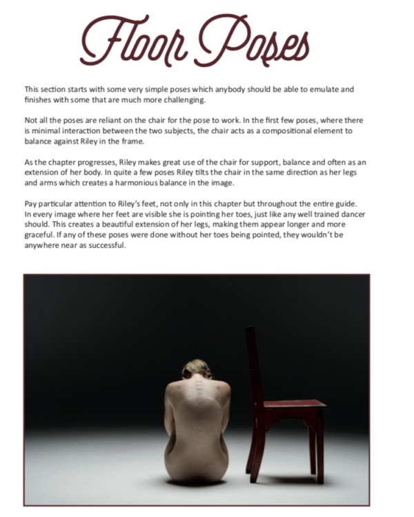 Red Chair Posing eBook & Video Bundle featuring model Riley Jade - Image 3
